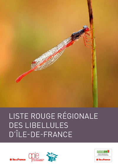 Couverture Liste rouge régionales des libellules d'Île-de-France