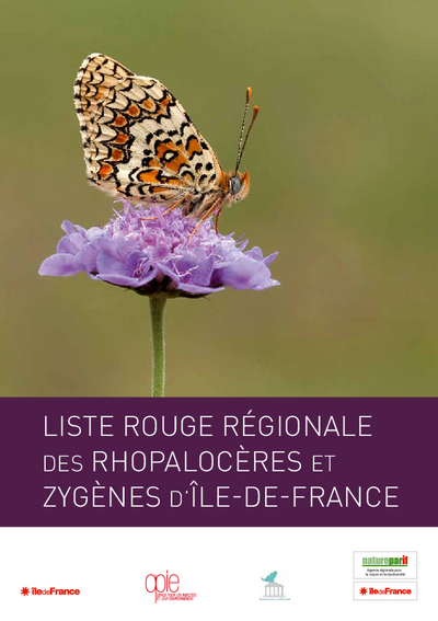 Couverture Liste rouge régionale des Rhopalocères et Zygènes d'Île-de-France